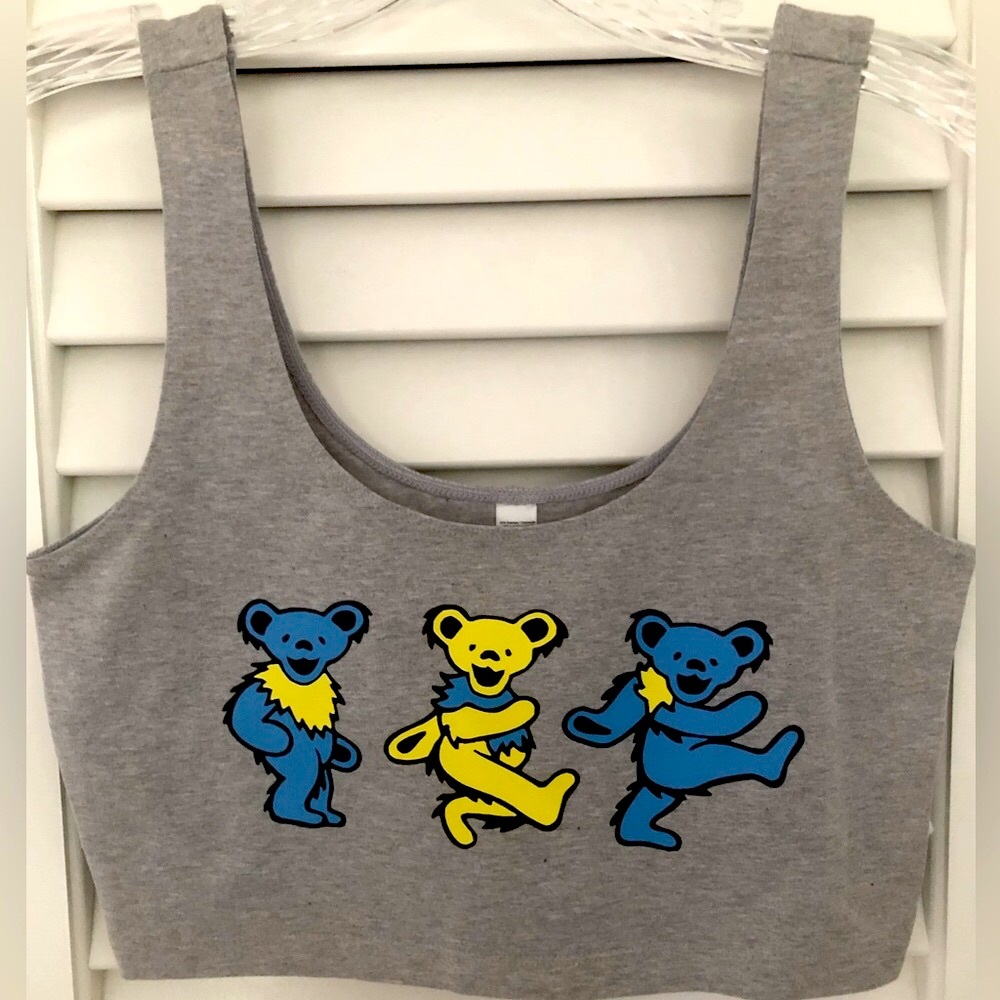 Grateful Dead Teddy Bears Tank Crop Top